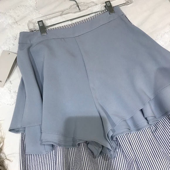 Blue Ruffle Shorts - Picture 4 of 4